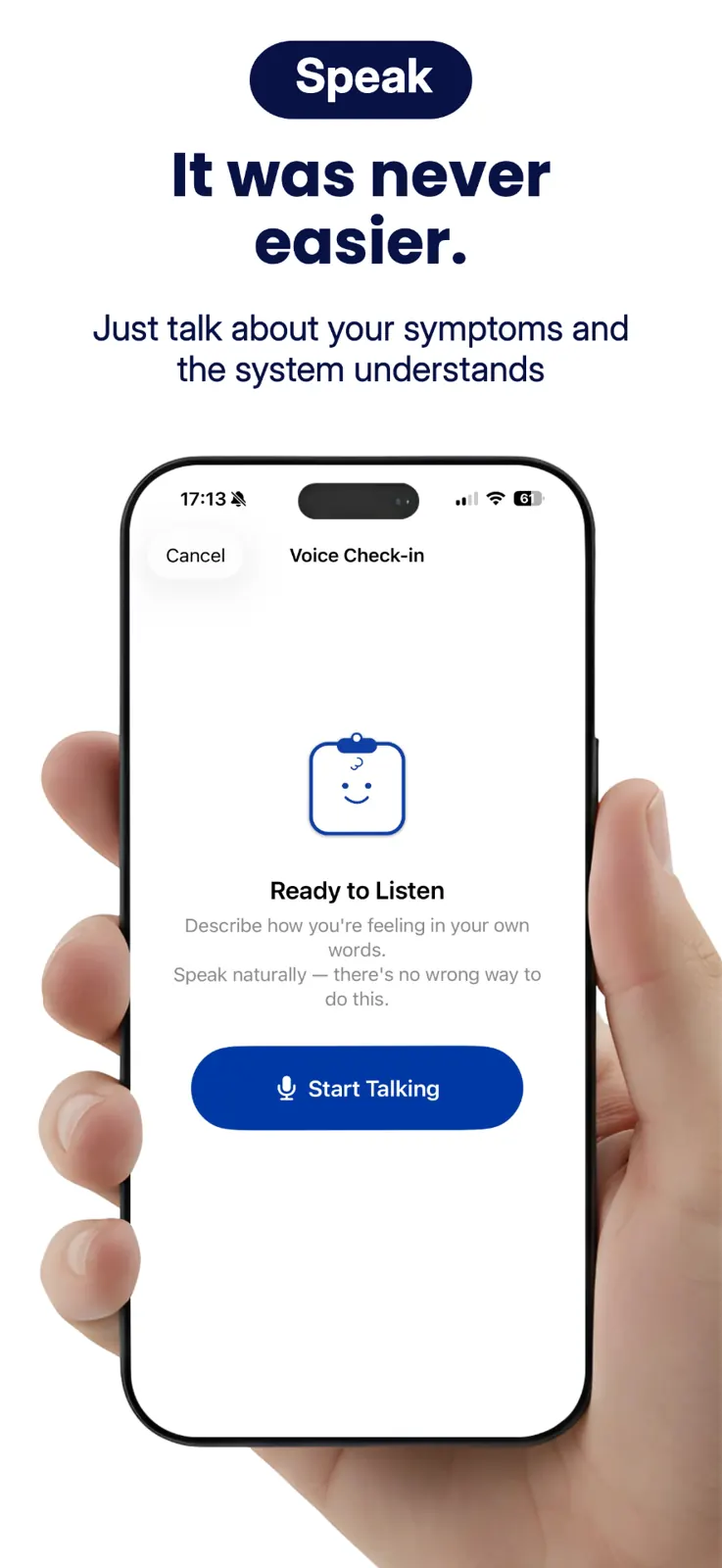 Voice check-in